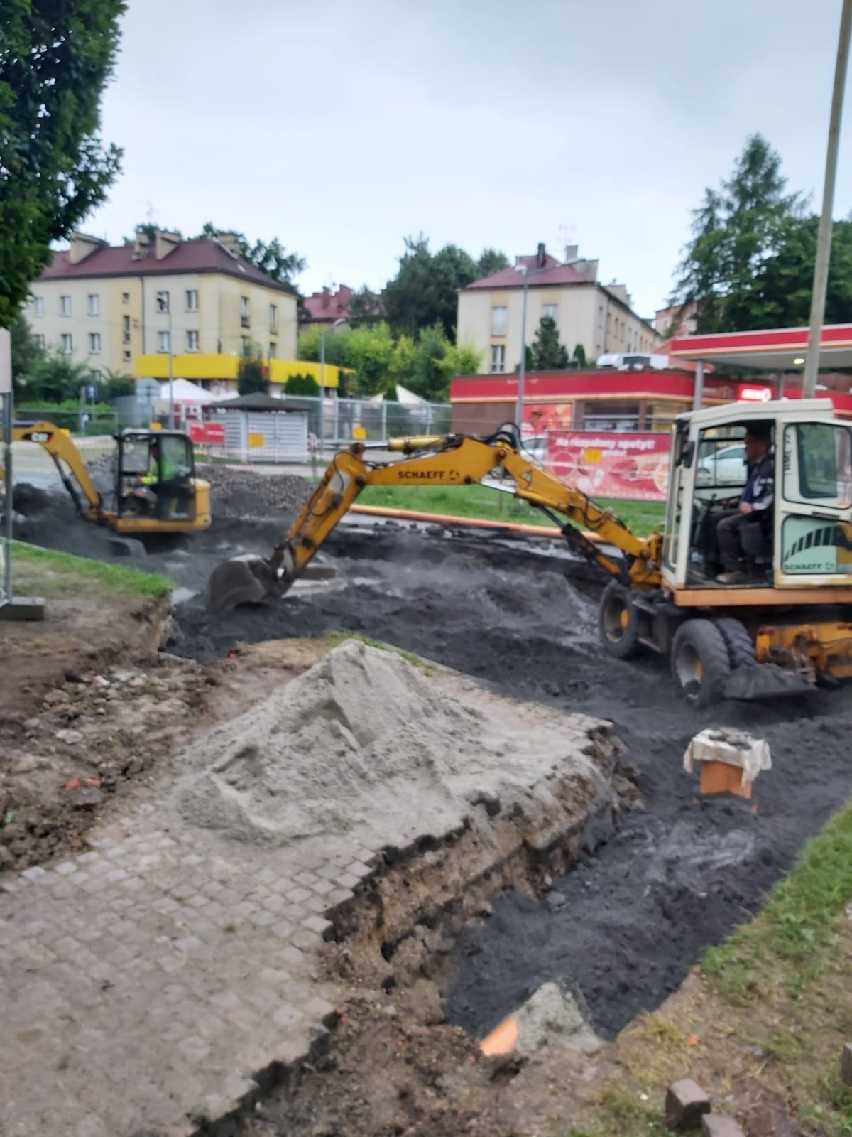Ulica Kolejowa - prace trwają