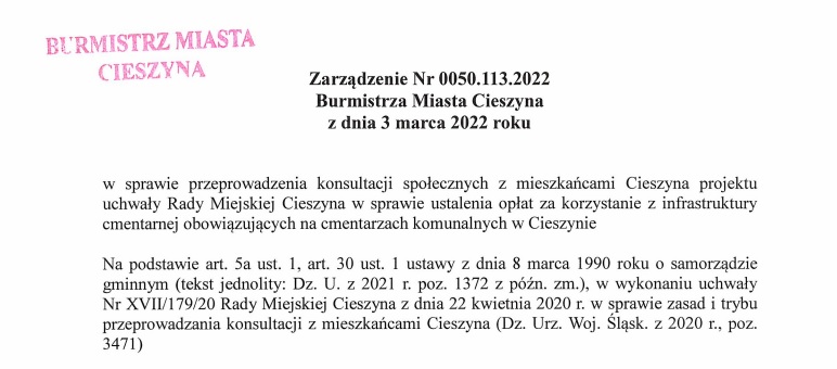Zarządzenie Nr 0050.113.2022