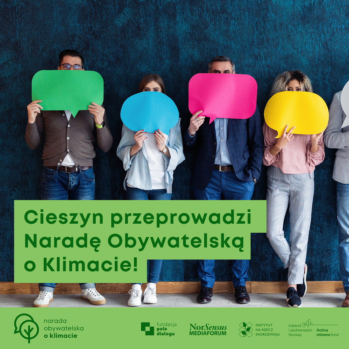 Plakat - pilotażowa Narada Obywatelska o Klimacie fot. mat.pras