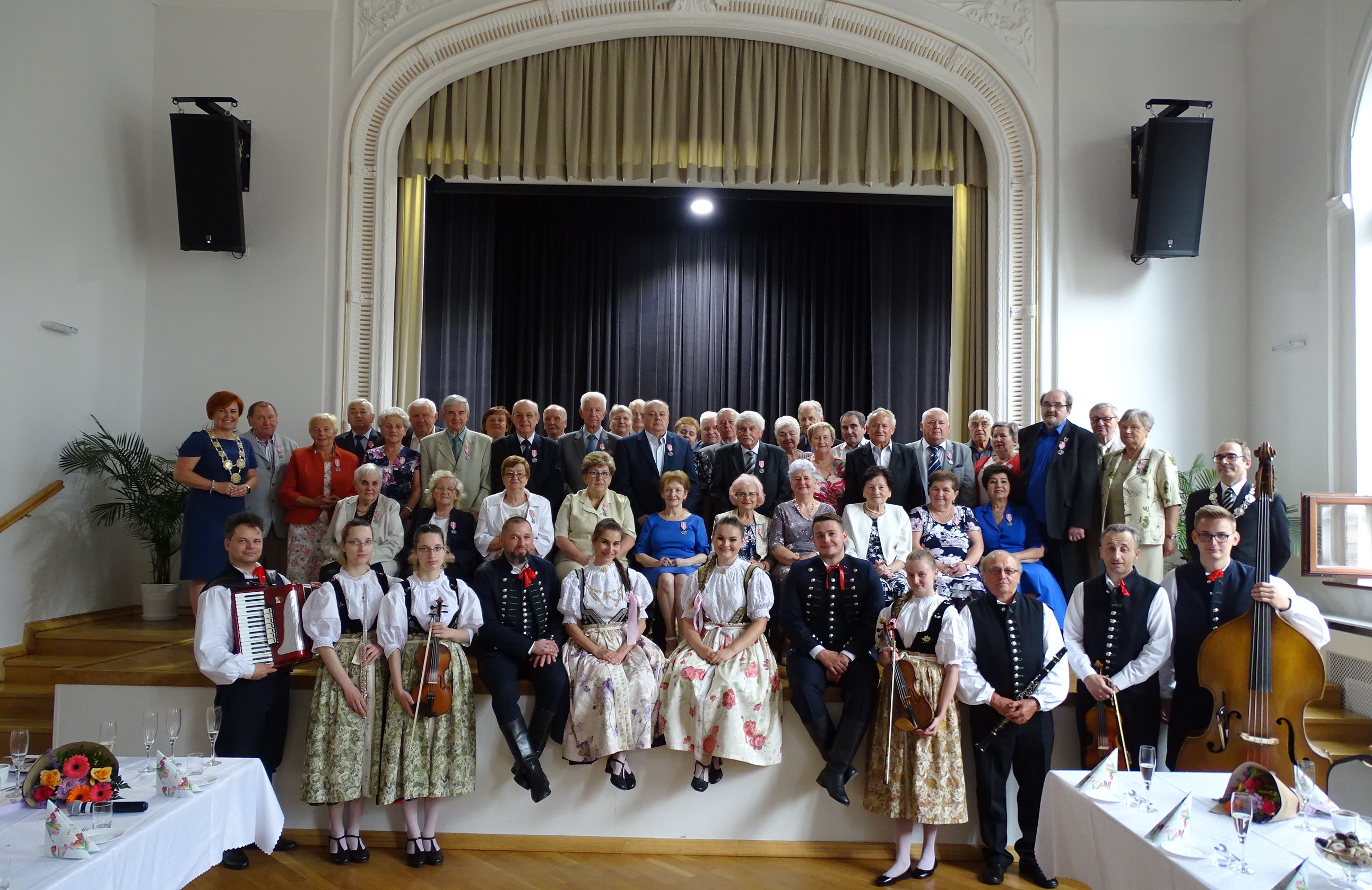  Jubilaci, którzy świętują obecnie złote gody związku małżeńskiego, fot. BSK