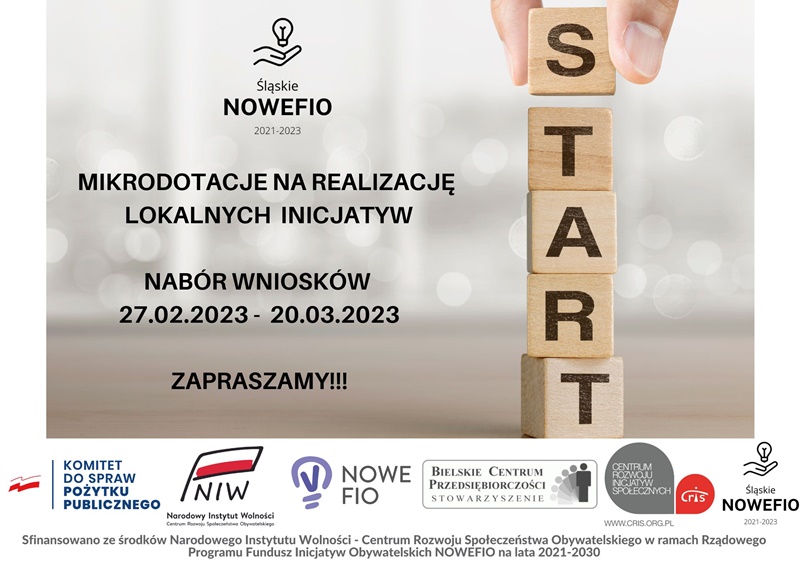 Baner Mikrodotacje na realizację lokalnych inicjatyw fot. mat.pras