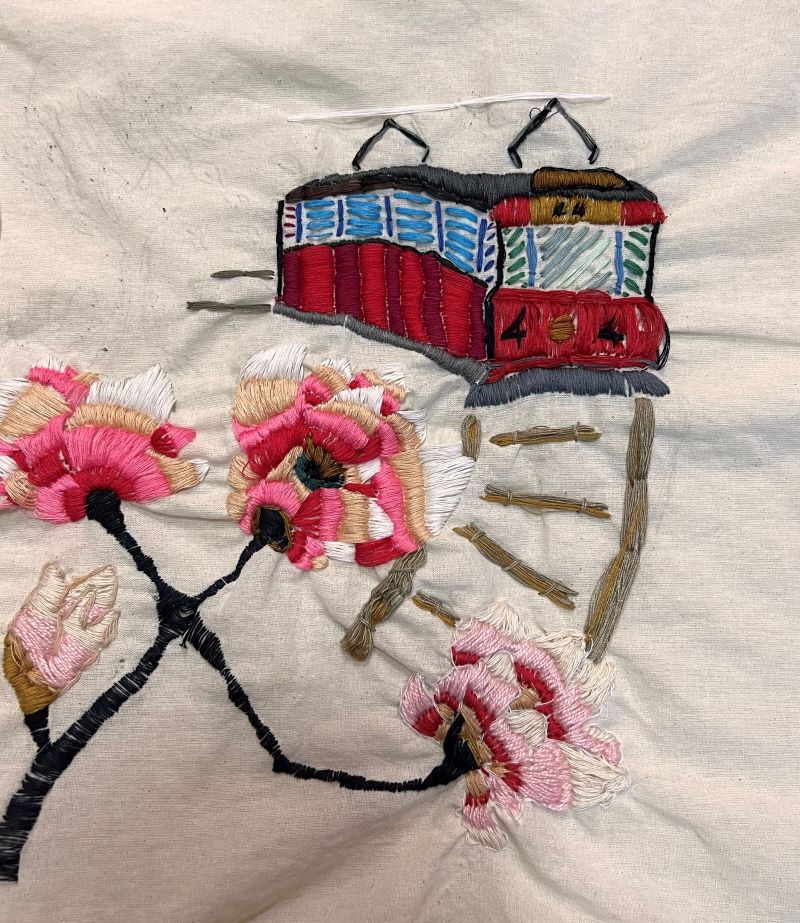tramwaj i magnolia - Sonia Studnicka, kl. 8 SP 1, Cieszyn