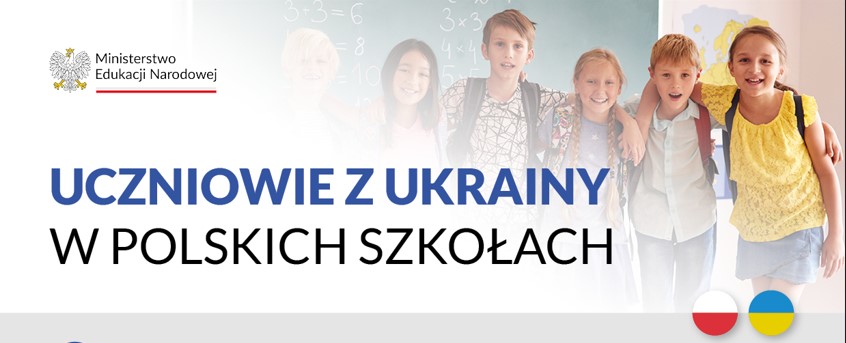 Ulotka informująca o obowiązku szkolnym i nauki dla dzieci z Ukrainy