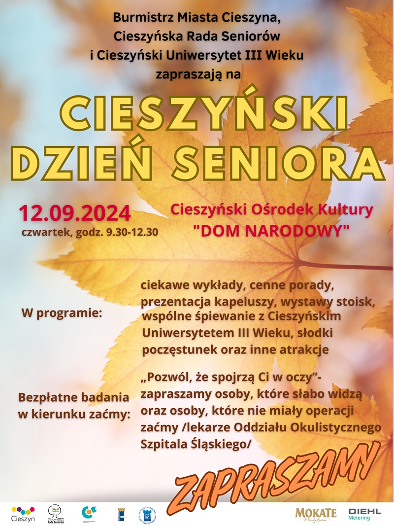 Cieszyński Dzień Seniora fot. plakat canva