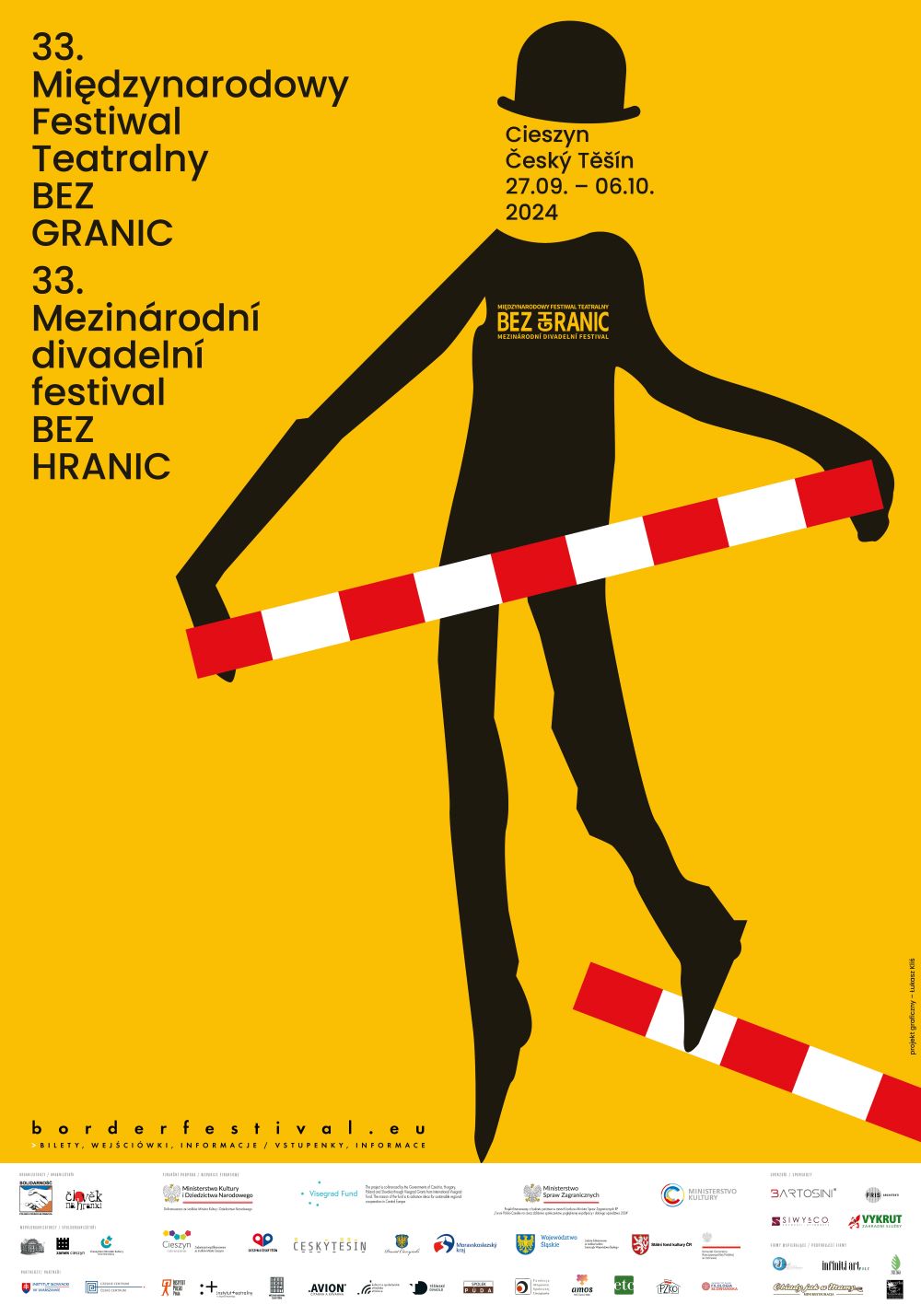 Plakat informujący o festiwalu teatralnym