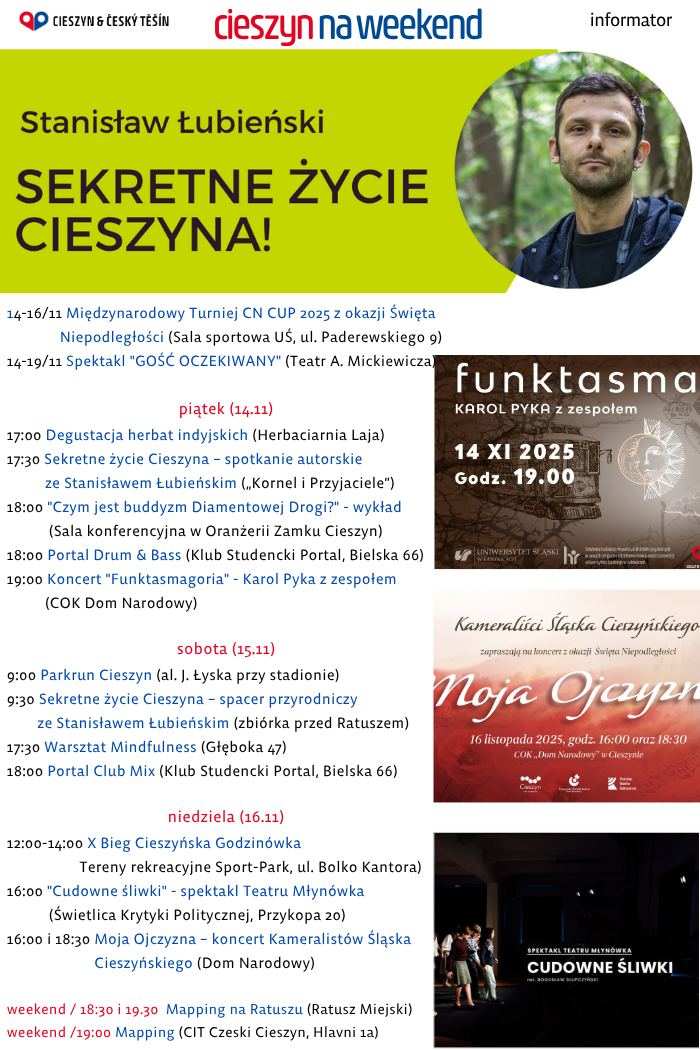 rozpiska weekendowa (mat. UM Cieszyn)