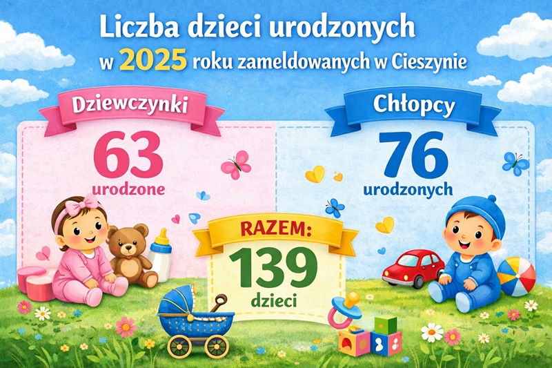 Grafika prezentująca dane demograficzne 
