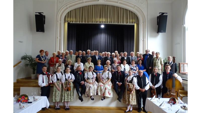  Jubilaci, którzy świętują obecnie złote gody związku małżeńskiego, fot. BSK