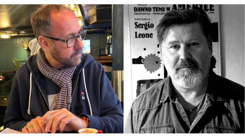 prof. dr hab. Łukasz Kliś i prof. dr hab. Sebastian Kubica (mat. WSNE)