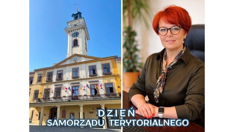 Cieszyński Ratusz i Burmistrz Miasta Cieszyna Gabriela Staszkiewicz